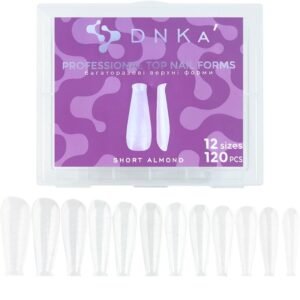 DNKa' Top Nail Forms Short Almond, 120 pcs